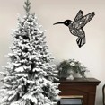 thumbnail image 3 of 1PC Creative Hummingbird Iron Indoor Outdoor Crafts, Indoor Decoration, Great for Bedroom, Hallway, Outdoor Wall Decoration, 3 of 24