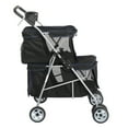 thumbnail image 4 of Zimtown 2-Wheeled Double Pet Stroller with Black Stroller Double-Decker Trolley (1 Pack), 4 of 9