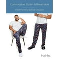 thumbnail image 5 of MeMoi Men's Mushrooms Two Piece PJ Set in a Bag - Mens - Male, L, Bright Navy, 5 of 7