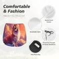 thumbnail image 4 of Daiia Sunset Cloud Corgi Pattern Women's 2 in 1 Running Shorts - Lightweight Athletic Workout Gym Yoga Shorts Liner with Phone Pockets-Medium, 4 of 7