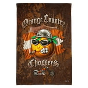 Orange Country Choppers Motorcycle Biker Club Garden Yard Flag