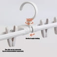 thumbnail image 4 of Foldable Clothing Rack Six Clip Wall-Mounted Retractable Clothes Hanger for Laundry Dryer Room,Drying Hanging Racks,Small Collapsible Folding Garment Racks,Dorm Accessories, 4 of 6