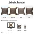 thumbnail image 6 of Unique Bargains 2 Pack Geometric Decorative Throw Pillow Covers 18" x18" Brown, 6 of 7