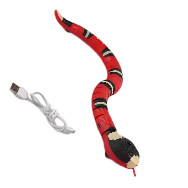 Vogacara Serpiente de inducción eléctrica, juguete para gatos, perros, serpientes, juguetes interactivos para mascotas, regalo divertido novedoso Juguetes Educativos Vogacara FN006416-00