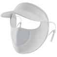 thumbnail image 3 of Máscara Mujer Sombrero de protección solar Transpirable Seda de hielo Sol para verano Gris claro Gris, 3 of 5