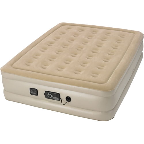 Serta Raised Air Bed with NeverFlat AC Pump, Queen by Exxel Outdoors
