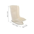 thumbnail image 2 of TABLZONE Hunter Rain Boot Socks 1 Pair Beige Comfortable Fleece for Winter Snow, 2 of 8