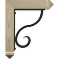 thumbnail image 3 of 4"W x 11 1/2"D x 14"H Ashford Arts & Crafts Ironcrest Rough Sawn Bracket, Douglas Fir (2"W x 7 1/2"D x 10"H Iron Bracket), 3 of 5