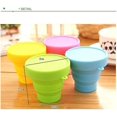 thumbnail image 3 of Taza plegable retráctil, portátil, de silicona, para acampar, viajar, tazas plegables para deportes de senderismo, 4 Uds., 101-200ml, 3 of 4