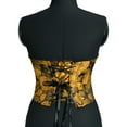 thumbnail image 3 of Lilgiuy Women Casual Eyelet Lace-up Floral Print Fishbone Court Vintage Corset Straps Tank Top Yellow,6 for 2022, 3 of 4