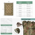 thumbnail image 6 of Sage Green Boho Balloon Curtains 63 Inch Length for Living Room/Bedroom, Vintage Ethnic Tribe Abstract Art Floral Rod Pocket Privacy Door Curtains Decorative Tie Up Shade for Window 52"x63", 6 of 8