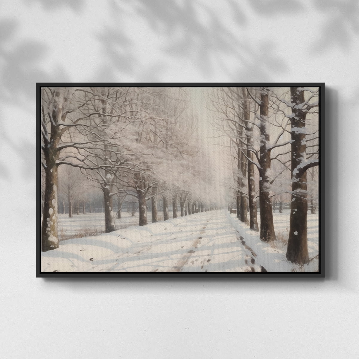 Vintage Landscape-XIII By Wexford Home Framed in Black Wood Gallery Wrapped Canvas 17 in. x 25 in.