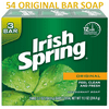 ---TOTAL 54 BAR SOAP--- Irish Spring Deodorant Bar Soap, Original, 3 Bar 18 Pack -