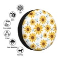 thumbnail image 4 of Salouo Sunflowers Print Spare Tire Cover 14-17 inch Spare Tire Protector Universal Tough Tire Wheel Cover for Trailer SUV and Truck-14 inch, 4 of 6