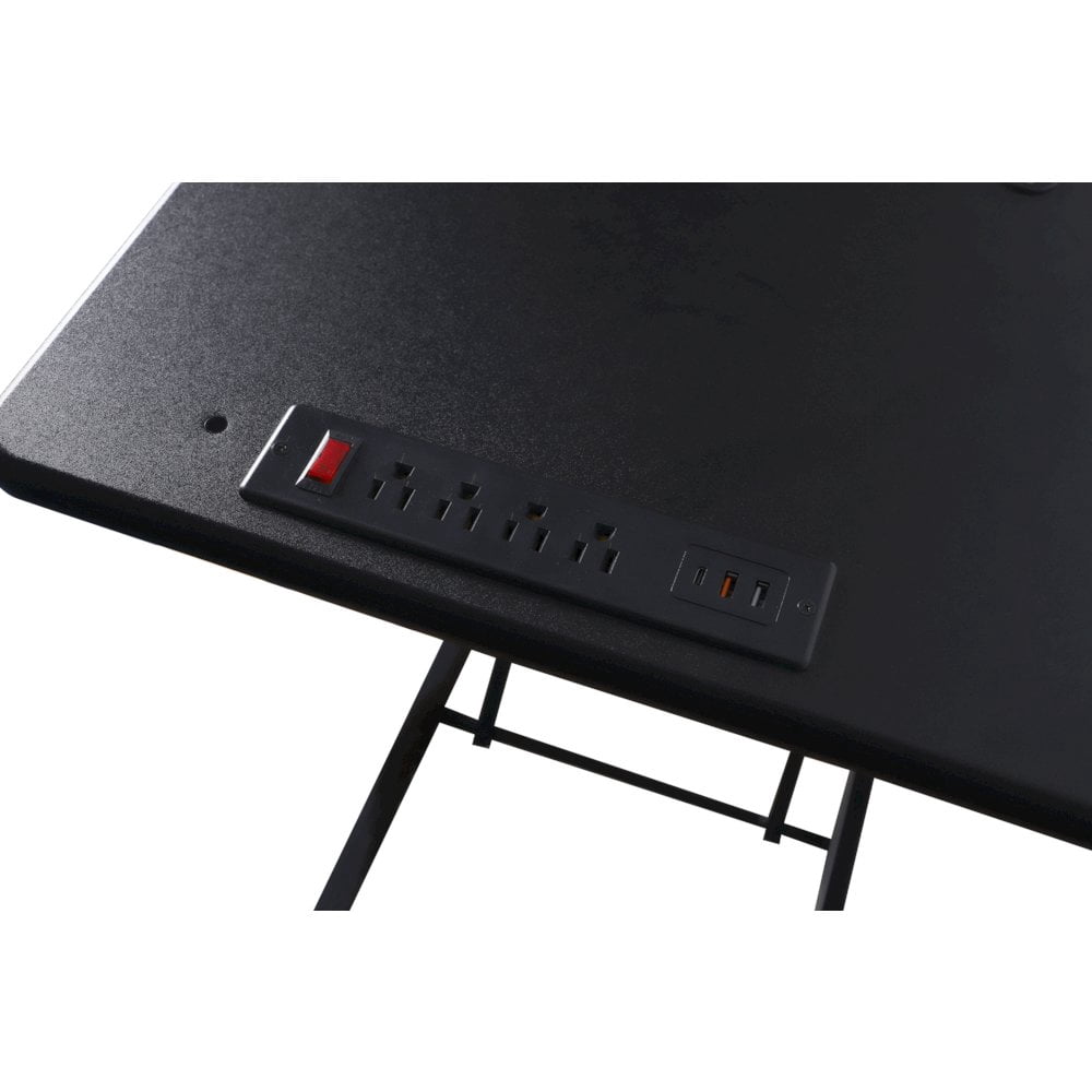 Rocelco 37.4" Electric Standing Desk Converter with AC USB ChargerDR2B)