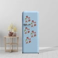thumbnail image 4 of Langgg 6PCS Christmas Sticker Cartoon Car Sticker Wooden Sticker Refrigerator Magnet Wall Stickers for Home Christmas Decorations, 4 of 8