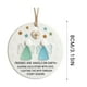 thumbnail image 3 of Aooww Sea Glass Christmas Ornament White Beach Golden Round Frame Beach Decorations, Shatterproof Christmas Tree Ornaments, As Shown, 2PCS, 3 of 8