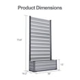 thumbnail image 3 of Aoodor Patio Privacy Screen with Planter Box for Climbing Plants, Freestanding or Wall Mounted Flower Bed with Privacy Panels  for Patio, Balcony & Backyard, 36''L x 14''W x 74''H, 3 of 7