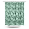 thumbnail image 1 of S4Sassy Green Elm Leaves Water Repellent Bath Shower Curtain With Roller Rings Hook-60 x 75 Inch, 1 of 6