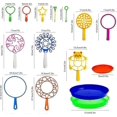thumbnail image 4 of Juego de varitas de burbujas grandes, 15 piezas de juguetes grandes para hacer burbujas con bandeja a granel para niños, juguetes de burbujas de verano para exteriores, regalo de cumpleaños, 4 of 5