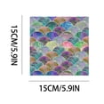 thumbnail image 3 of Colorful Fish Shape Tile Stickers Kitchen Bathroom Wall Decoration Multicolor, 3 of 8