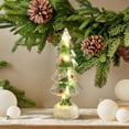thumbnail image 4 of Uutvery Mini LED Christmas Tree Night Light with Snow Effect,Clear Christmas Tree with Built-in Lights,Tabletop Decor for Home Office Parties Seasonal Ambiance,Christmas Decoration, 4 of 6