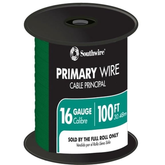 Southwire Company 56422023 100 ft.  Green 16 Gauge 19 Strand Primary Auto Wire