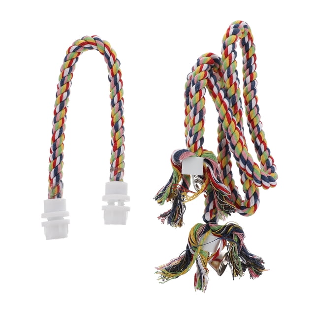 2Pcs Parrot Cotton Rope Stick Standing Station Pet Products Bird Supplies