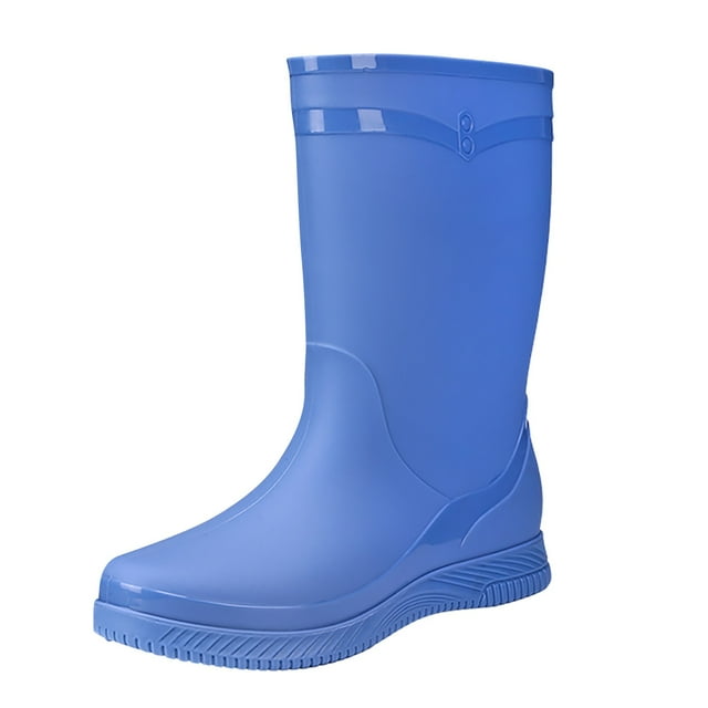 Dsscvnef Bottes de Pluie Mode pour Femmes Semelle Non Épaisse Chaussures Confortables pour Activités Extérieures
