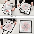 thumbnail image 4 of Home Organizer Foldable Fabric Storage Bin With Handle Rosa Chinensis, 4 of 7