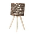 thumbnail image 2 of DYNWAVECA Planter Basket Plant Pot Stand Shelf Rack Handwoven Riser Display Flowerpot Holder for Potted Plant Home Corner Patio Outside 25x40cm Dia 20cm, 2 of 9
