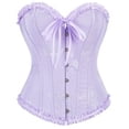 thumbnail image 2 of NMMUED Halloween Costumes Women Overbust Corset Tops for Women Renaissance Costume Women Renaissance Corset Halloween Outfits for Women Off Shoulder Corset Top Purple XXL, 2 of 9
