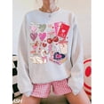 thumbnail image 2 of Retro Valentine Sweatshirt, Valentine Collage Crewneck Sweatshirt, Love Shirt, Lover Sweatshirt, Heart Sweatshirt, Womens Valentine Shirt, 2 of 5