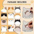 thumbnail image 3 of 12 pcs Cute Sticky Notes Kawaii Funny Animals Sticky Notes Pad Cartoon Memo Self-Adhesive for Vet Gift Office School Tab Animal, 3 of 4