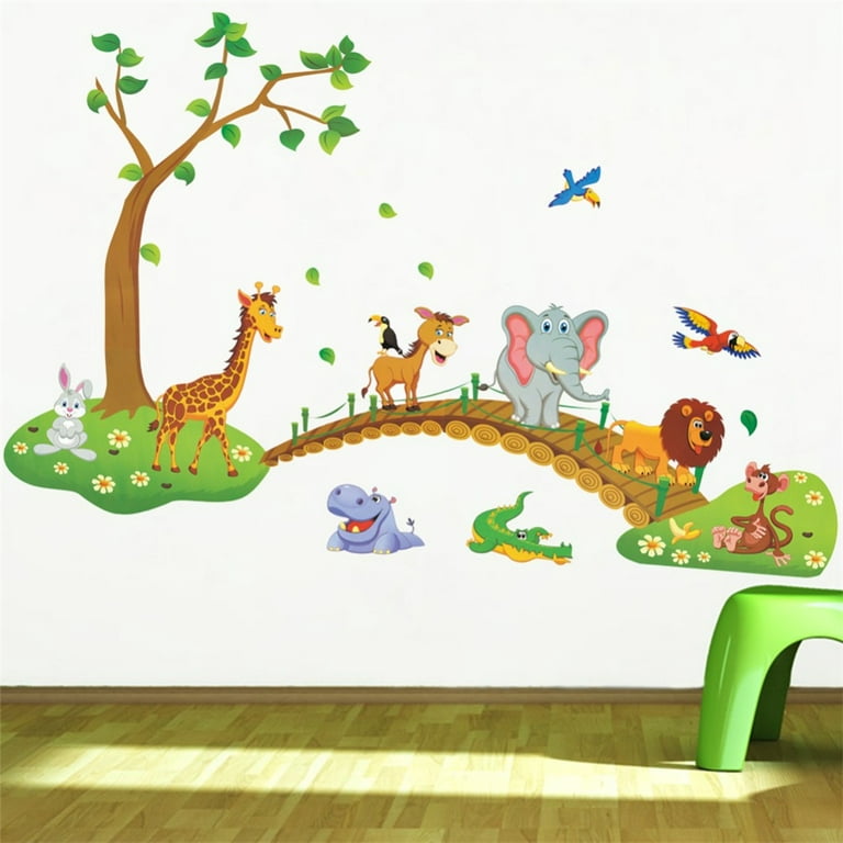 Animals Wood Wall Art, Kids/Nursery/ Children Room Decor, Cartoon