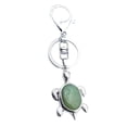 thumbnail image 4 of lionlar Crystal Turtle Keychain Car Charm Pendant Metal Bag Key Key Chain Green Aventurine, 4 of 4