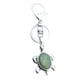 thumbnail image 4 of Llavero de tortuga de cuarzo de cristal, colgante para coche, bolso de metal Aventurina verde, 4 of 4