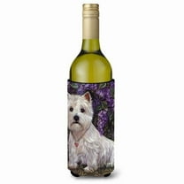Westie Lily & Lilacs Wine Bottle Hugger