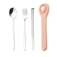 thumbnail image 2 of Dvkptbk Portable Cutlery Boxs with Cutlery Cute Stainless Steel Cutlery Chopsticks Spoon Fork Set Student Portable Cutlery Case Stainless Steel Cutlery Set Kitchen & Dining, 2 of 6