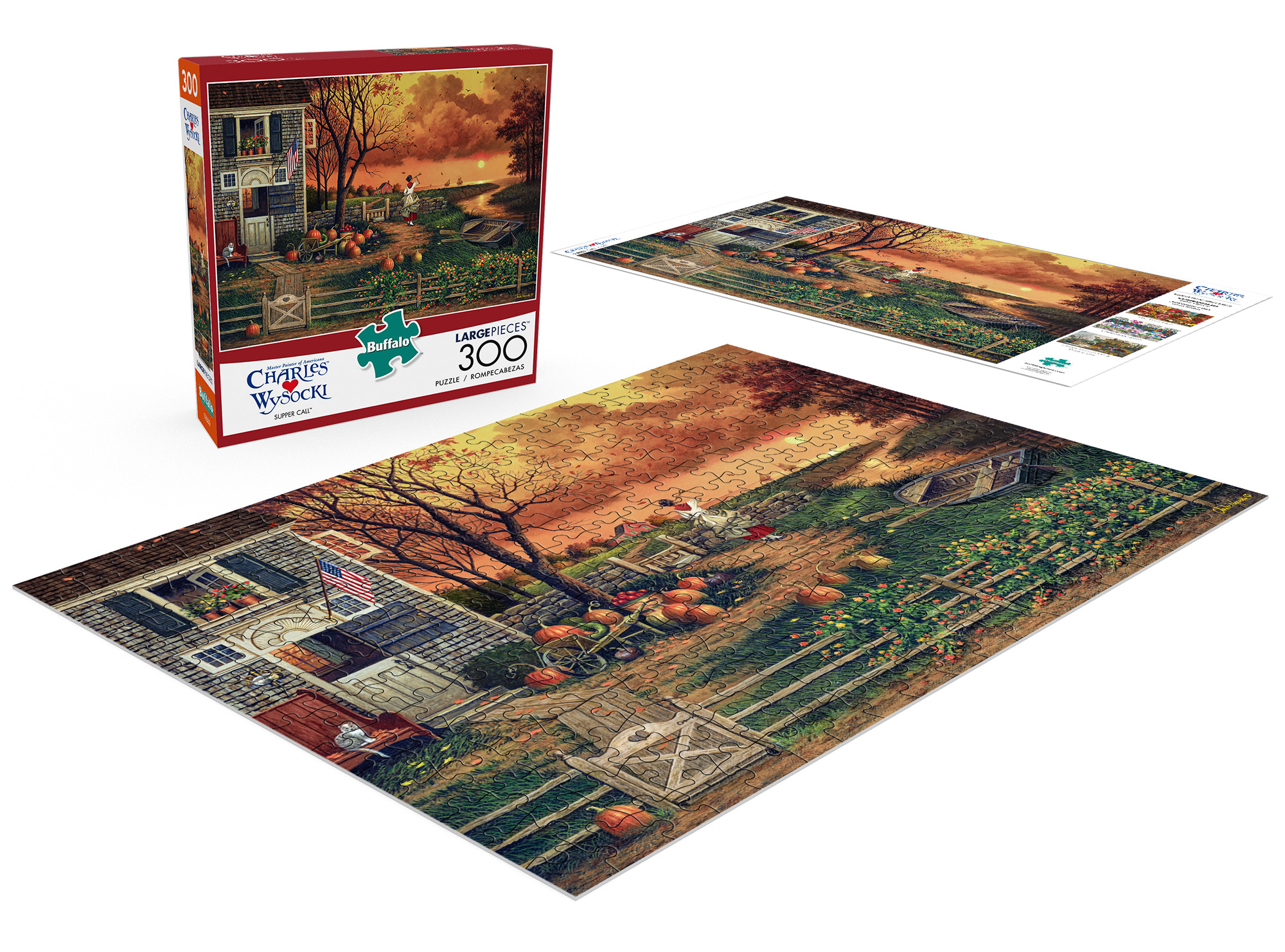 Buffalo Games Charles Wysocki - Supper Call 300 Pieces Jigsaw Puzzle