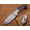 Black, variant on 7.5" folding knife, Hand forged twist pattern Damascus steel Natural Bull horn scale with Damascus Bolster Pocket knife, Equipped with Brass liner lock & thumb knob, Cow Hide Leather sheath