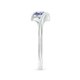 thumbnail image 3 of Angara Natural 0.5 Ct. Tanzanite Solitaire Ring in Sterling Silver for Women (Ring Size: 12), 3 of 9