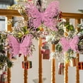 thumbnail image 4 of ZhyrZng Christmas Tree Butterfly Ornaments,3D Glitter Hollow Butterfly Decorations Xmas Butterflies Wall Hanging Decor with Stems for Christmas Tree and Holiday Crafts, 9Pcs, 4 of 7