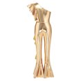 thumbnail image 5 of SiiRoh Girls 70s Disco Jumpsuit Shiny Metallic Ruffled Dance Outfits Sequins Bell Bottom Pants Dancewear Gold 16, 5 of 6