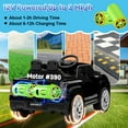 thumbnail image 4 of Chevrolet Silverado EV 12V Kids Ride on Car, Wisairt Battery Powered Electric Vehicle w/ Remote Control (Black), 4 of 10