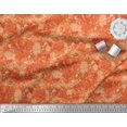 thumbnail image 3 of Soimoi OrangePolyester Georgette Fabric Watercolor Floral Fabric Prints by Yard 42 Inch Wide, 3 of 3