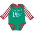 thumbnail image 3 of Inktastic 1st Birthday Mermaid Party Girls Long Sleeve Baby Bodysuit, 3 of 5
