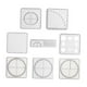 thumbnail image 4 of 8 plantillas de dibujo de regla geométrica multifuncional, regla de punto poligonal, herramienta de funciones matemáticas para encofrados de oficina,, 4 of 8