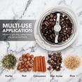 thumbnail image 6 of OVENTE Electric Coffee Grinder with One Touch Push-Button, White CG225W | 2.5oz Capacity, 150W Motor, Stainless Steel Blades for Uniform Grinding of Beans, Spices, Herb, Nuts & More, Safety Lock Lid, 6 of 7