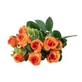 thumbnail image 1 of Kearding Las flores artificiales duraderas de la durabilidad disfrutan de las flores artificiales duraderas de la belleza para la decoración Decoración Naranja, 1 of 6